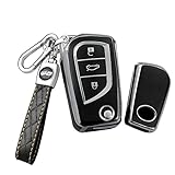 Compatibilité : coque de clé de voiture en silicone TPU compatible avec Toyota Ende/Avensis/Aygo/Corolla/Verso/Auris/RAV/Yaris/Vios ; pour Scion tC 10 Series/Scion iM. (Vérifiez la forme des clés, si elles sont différentes, elles ne seront pas compatibles, veuillez donc vérifier que votre clé de voiture correspond à l'image 2 avant d'acheter.)