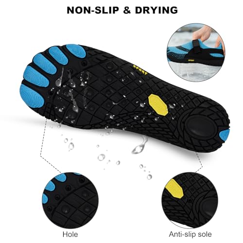 Image of barefoot hiking shoes for women men professional water shoes for women men barefoot hiking shoes for travel wide toe slip resistant breathable