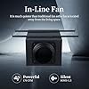Ultra Quiet 4Inch In Line Fan,2 Speeds 200CFM Innovative low-noise design It is suitable for ventilation and air exchange in bedrooms,bathrooms,kitchens,studios and other places All-copper wire motors