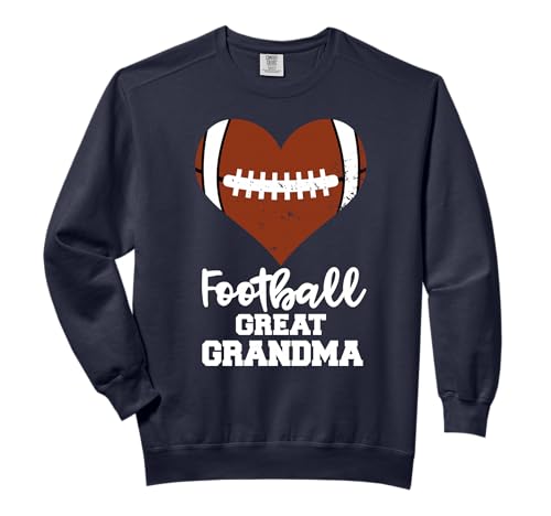 Football Great Grandma Funny Football Player Great Grandma Comfort Colors Adult Sweatshirt