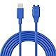 QEINZOY USB C Ladekabel kompatibel für Garmin Forerunner 165 55 45 955 245 255 255S 265 265S, Instinct 2 2S 2X, Fenix 5 5X 6 6X 7 7X Pro Solar, Approach S12, Venu 2 Plus 2S Sq,epix Pro Gen 2