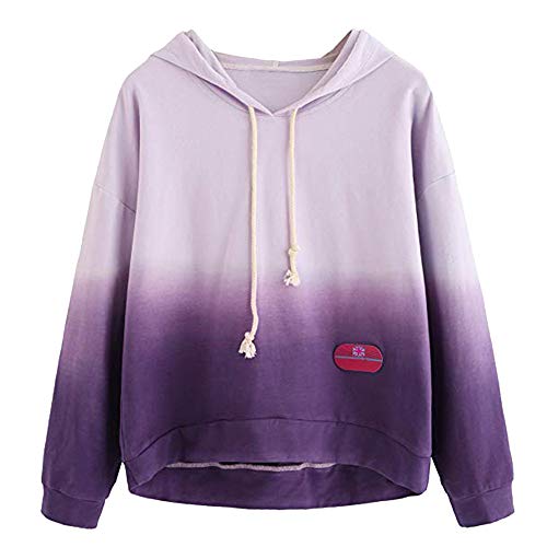 JUTOO 2018 Sudadera con Capucha para Mujer Sudadera con Capucha Estampada Sudadera de Manga Larga Tops Blusa