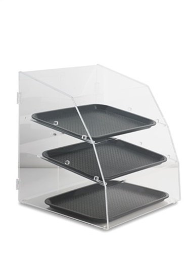 Curved-Front Pastry Display Case - (3)14x18" Trays