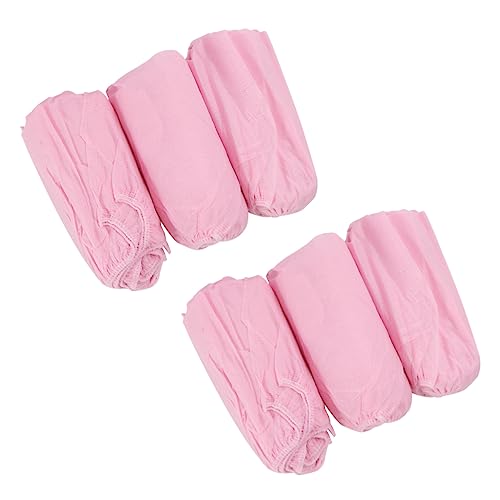 PRETYZOOM 100pcs Nonwoven Fabric Shoes Cover Reusable Non Slip Foot Covers Elastic Band Breathable Shoe Booties Protector for Home Kitchen Travel