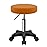 FURWOO Round Rolling Stool Height Adjustable Stool with Wheels for Spa Salon Massage Pale Brown