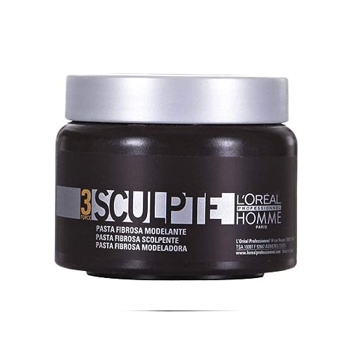 Image of L'OREAL PROFESSIONNEL PARIS Homme Force 3 Sculpte Sculpting Fibre Paste Clay , 150G