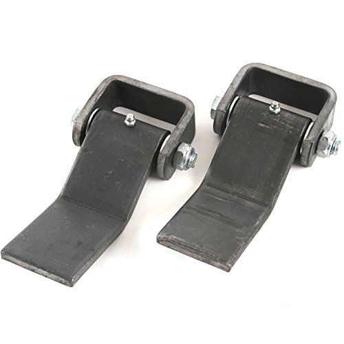 Red Hound Auto Qty 2 Steel Strap Style Long Leaf Hinge With Grease Zerk Fitting Weld-On Heavy Duty Greaseable Trailer Truck Body Gate Door Hinge #TOP1