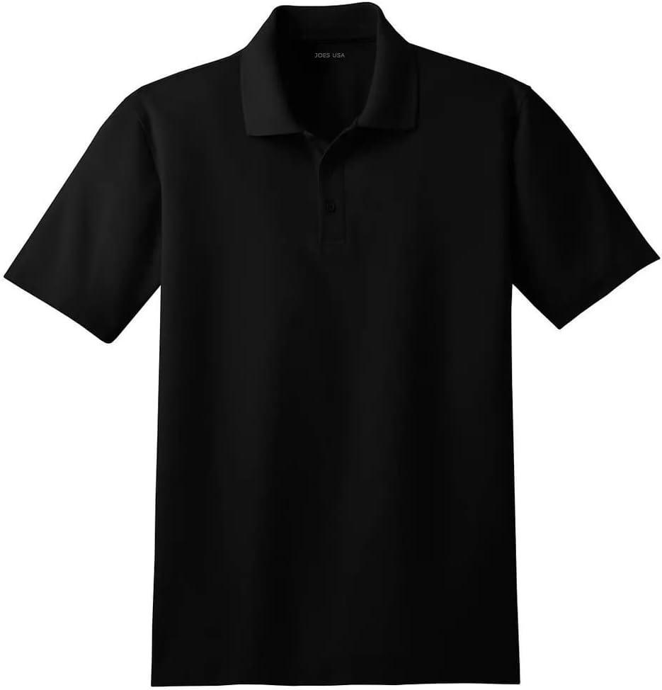 Joe's USA Men's Moisture Wicking Stain Resistant Polos in Regular, Big & Tall
