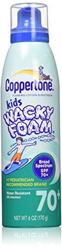 Coppertone Kids Wacky Foam SPF 70, 6 Ounce (Pack of 12)