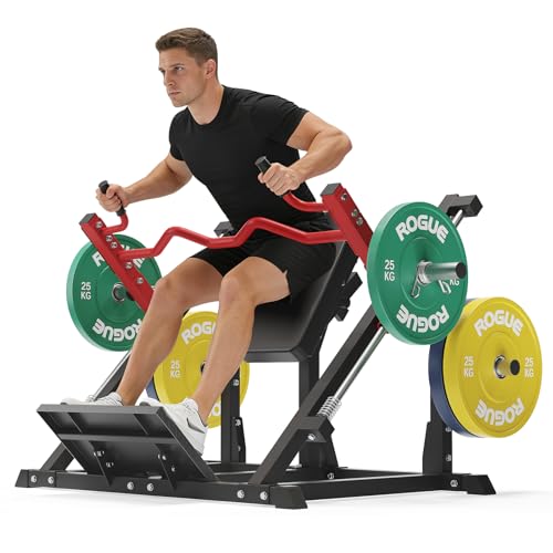 High-Capacity Plate-Loaded Linear Row Machine & Romanian Deadlift Station for