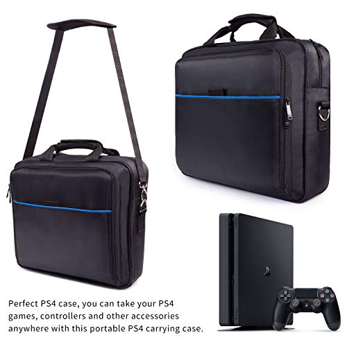 PS4 Bag PS4 Carrying Travel Case Protective Shoulder Bag for PS4 Slim & PS4 Pro, Gaming Console, Controllers and Other Accessories - Thumbnail 2