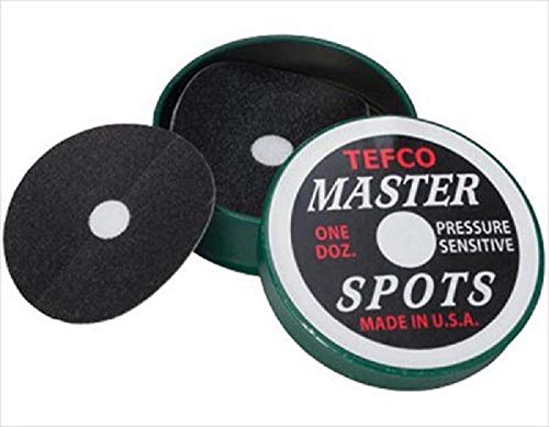 Tweeten Tefco Master Spots Pool/Billiard Spot Stickers One Dozen