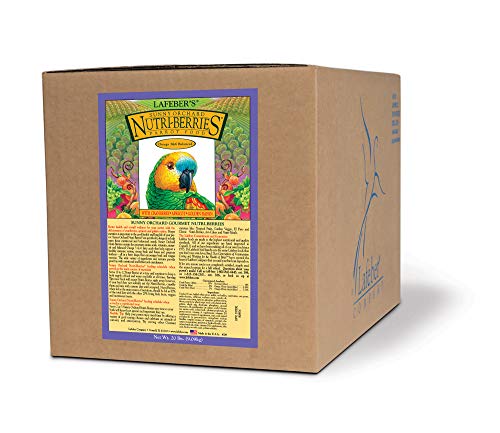 LAFEBER'S Sunny Orchard Nutri-Berries Pet Bird Food, Made with Non-GMO and Human-Grade Ingredients, for Parrots 20 lbs