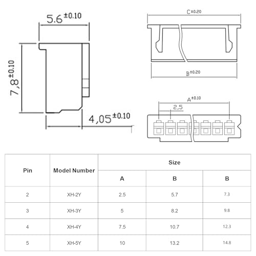 Kit de Conectores JST XH 2.54mm 720 Piezas miniatura 6