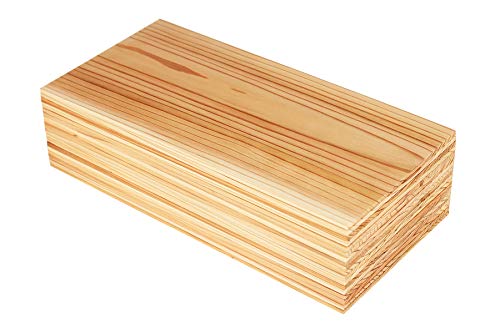 Langxinese Wider 12 PK, Cedar Planks for Grilling Salmon,10\"x 5.75\" Better Smoking, Add Smoky Flavor to Salmon, Veggies, Restaurant Quantity