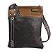 Chala Swing CrossBody Phone Purse in Two Tone Colors- (Bag Only) Brown