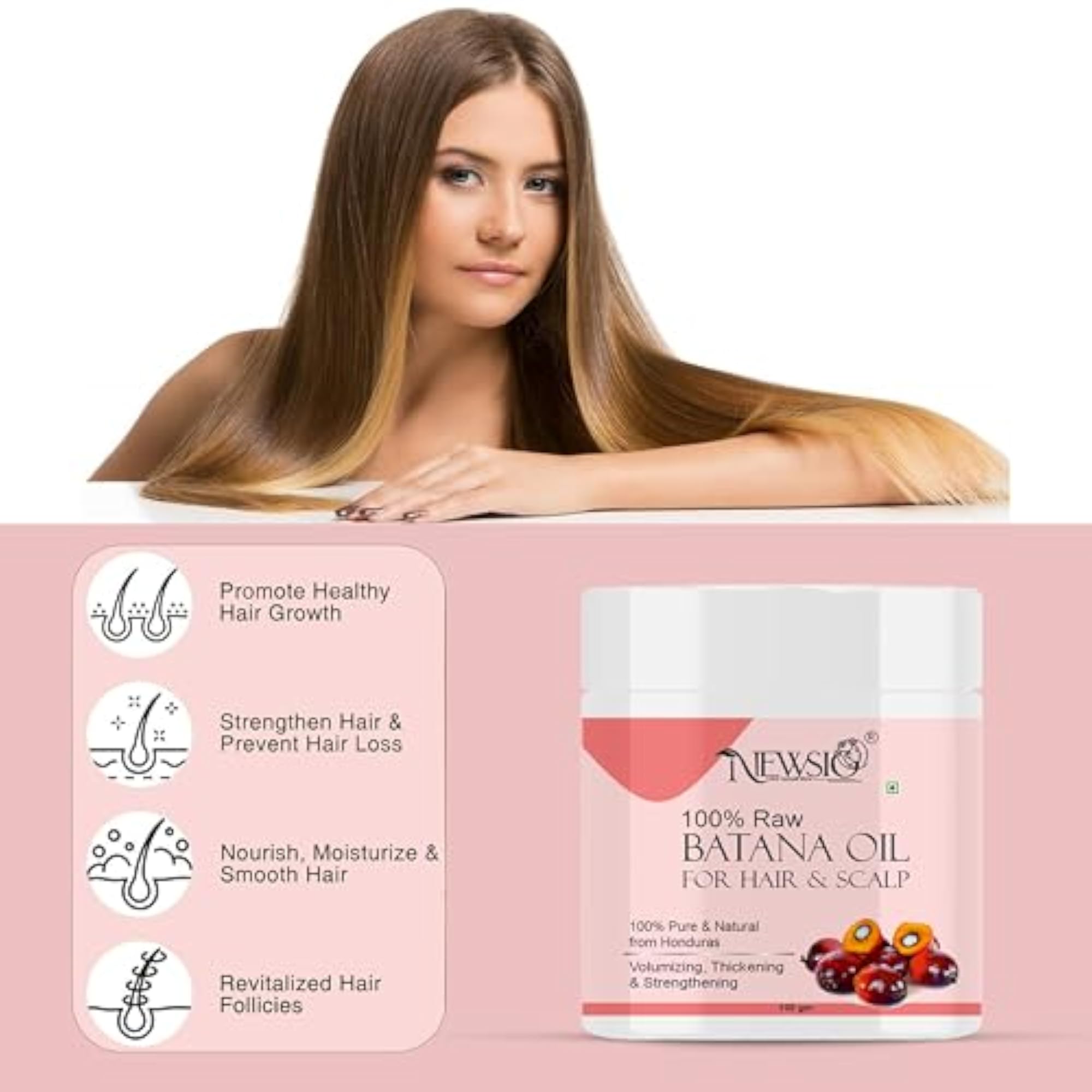Pure Raw Batana Oil for Hair Growth, 100gm