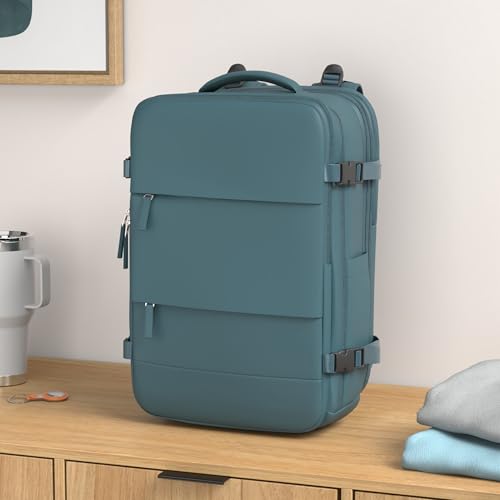 Image of coofay Extra Large Backpack For Traveling On Airplane Carry On Backpack Flight Approved Personal Item Travel Backpack For Women Men Airline Approved Gym Bag With Shoe Compartment Weekender Hiking Bag