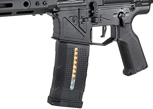 Battleaxe Cargador Mid-Cap Airsoft 150 Bolas M4 AR15 M16 HK416 Polímero Negro