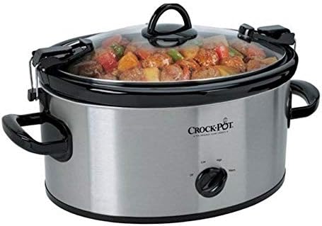 Crock-Pot SCCPVL400-S 4-Quart Cook and Carry Slow Cooker, Stainless Steel, Silver