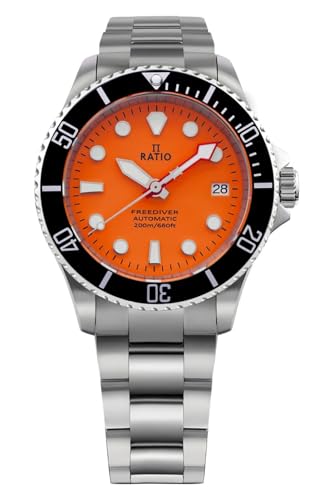 Image of RATIO FreeDiver Sapphire Crystal Diver Watch Japanese Automatic Dive Watch 200m Water Resistant Diving Watches for Men