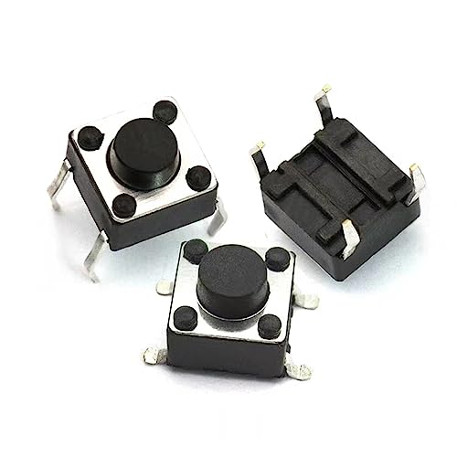 Interruptor de boton tactil para arreglar mandos y paneles pulsador dip de 6x6x5mm y 4 pines 2