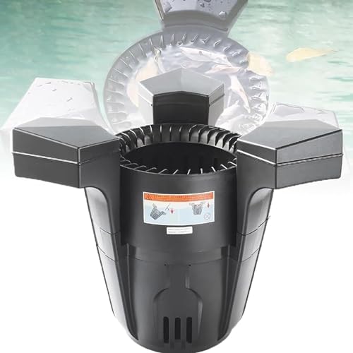 MObyat Robot Écumeur De Piscine, Nettoyeur De Piscine Automatique, Débit Maximum 4200LPH/faible Bruit/Fonctionnement Fluide, pour 0-15 Mètres Cubes