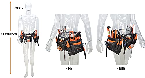 Welkinland 18-Pockets Carpenter Tool Belt, Carpenter's Tool Belts, Construction Tool Pouch, Hvac Tool Belt, Tool Belts, Tool Belt Pouch, Small Tool Pouch, Tool Pouches, Tool Belts For Men Carpenter #TOP4