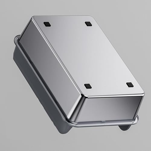 Caja sanitaria de acero inoxidable para gatos extra grande miniatura 6