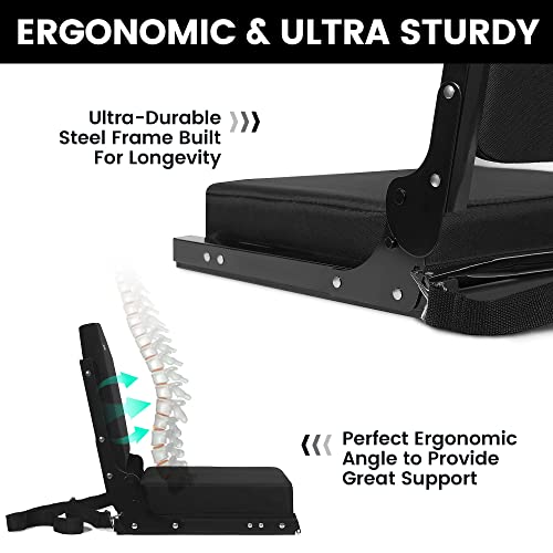 image for Jauntis Stadium Seats for Bleachers, Bleacher Seats with Ultra Padded 