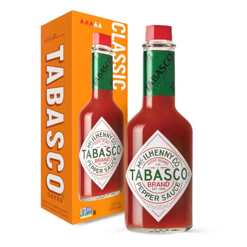 TABASCO Brand Original Red Pepper Sauce, Hot, 12 Oz Glass Bottle (1-Pack)