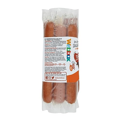 Webbox Hot Dog Sausages Dog Treats, Puppy Friendly, Individually Wrapped for Freshness No Artificial Colours - Image 3