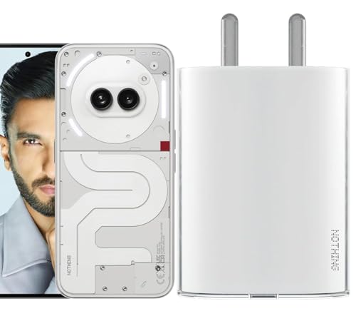 Original 45W Fast Charger Adapter for Nothing CMF Phone 1/Nothing Phone 2A/Phone 2/Phone 1/Buds/Ear Stick, CMF 33w Power Charger for Mobile, 45 W Type C Charging Adaptor, 33 w Charge, White - Image 5