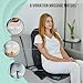Snailax Massagesitzauflage mit Wärme und Vibration, 8 Vibrationsmotoren Massageauflage für Rücken und Nacken, Rückenmassagegerät für Stühle, Sitzkissen für Hause Büro, Geschenke