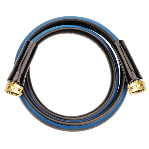 SheeChung Short Garden Hose 5ft x 5/8",Water Hose for Hose Reel Faucet,Leader Hose with Female to Female Fittings,Short Hose 5ft,Rubber Garden Hoses,3/4"GHT by SheeChung - Used condition - US$13.10