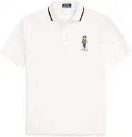 Camisa polo masculina limitada de malha com urso
