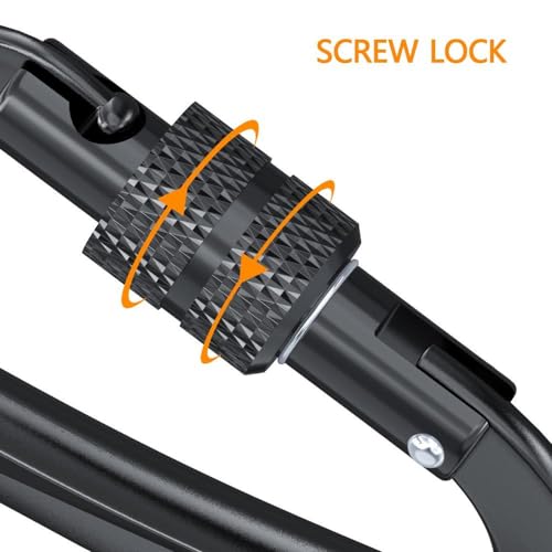 Brotree Karabiner mit 1200kg Belastbarkeit Schwerlast 12KN Karabinerhaken Schraubverschluss für Hängematten, Camping, Wandern, Rucksack