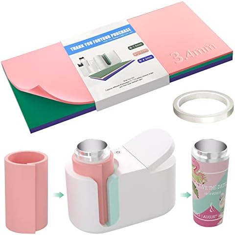 Sublimation Tumbler Wrap Compatible with Cricut Mug Press Tumbler Heat Press Machine 3 Thicknesses for Sublimation Tumblers Blanks Products Mug Press Attachment 11 x 5" Sublimation Wraps