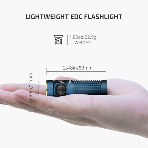 Image of OLIGHT Baton4 Premium Edition EDC Flashlights 1300 Lumens with Type-C Charging Box, Powered by Rechargeable Battery, Small Bright Light IPX8 Waterproof for Emergencies, Outdoors (Guidance)