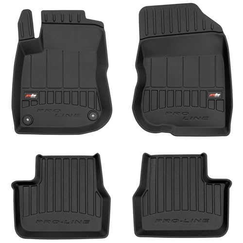 Tapis de sol caoutchouc Peugeot 2008 I 2013-2019 noir 3D Auto