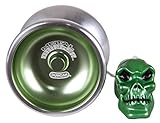 Duncan Toys Metal Drifter Yo-Yo, String Trick Yo-Yo with Counterweight, Ball Bearing Axle and Aluminum Body, Green