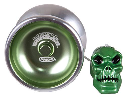 Duncan Toys Metal Drifter Yo-Yo, String Trick Yo-Yo with Counterweight, Ball Bearing Axle and Aluminum Body, Green