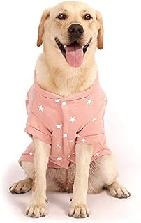 SMALLLEE_LUCKY_STORE Star Print Pet Fleece Sweatshirt Jumper Sweater Jacket for Small Dogs Cats Boy Girl Crewneck Soft Warm Winter Coat Puppy Clothes Chihuahua Yorkie,Pink S