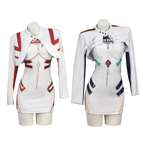 [ミドリ屋] 綾波レイ アスカ レザージャケット 仮装 コスプレ 衣装 プラグスーツ風デザイン コスチューム (ブルー, M)のサムネイル