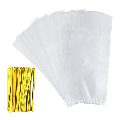 ZMYBCPACK 200 Pack Bread Loaf Bags (8" X 4" X 18") With 200 Free Twist Ties image 5