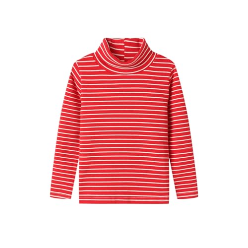 Image of Mud Kingdom Little Girls Long Sleeve Tee Shirts Soft Turtleneck Layering Pullover Slim Stretchy Tops