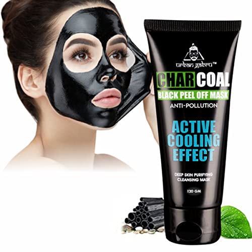 UrbanGabru Charcoal Black Peel Off Mask for Men & Women | Removes...