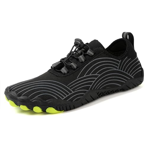 Image of Hike Barefoot Shoes for Women Men with Wide Toe Box, Healthy & Non-Slip Breathable Barefoot Water Shoes Beach Pool Aqua Swim Surf Hiking Walking Shoes