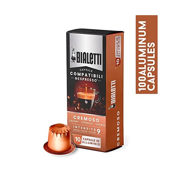   Bialetti-Aluminum-Nespresso-Compatible-Capsules-100-count-CREMOSO-Espresso-Pods-compatible-with-Nespresso-Machines