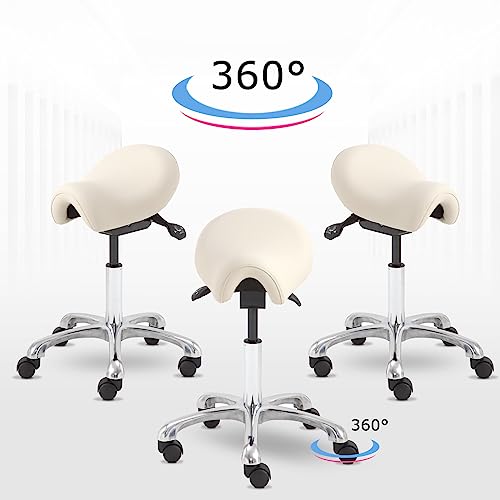 Cadeira ergonômica – banquinho ajustável para salão, spa, desenho, tatuagem e tecnologia de cílios